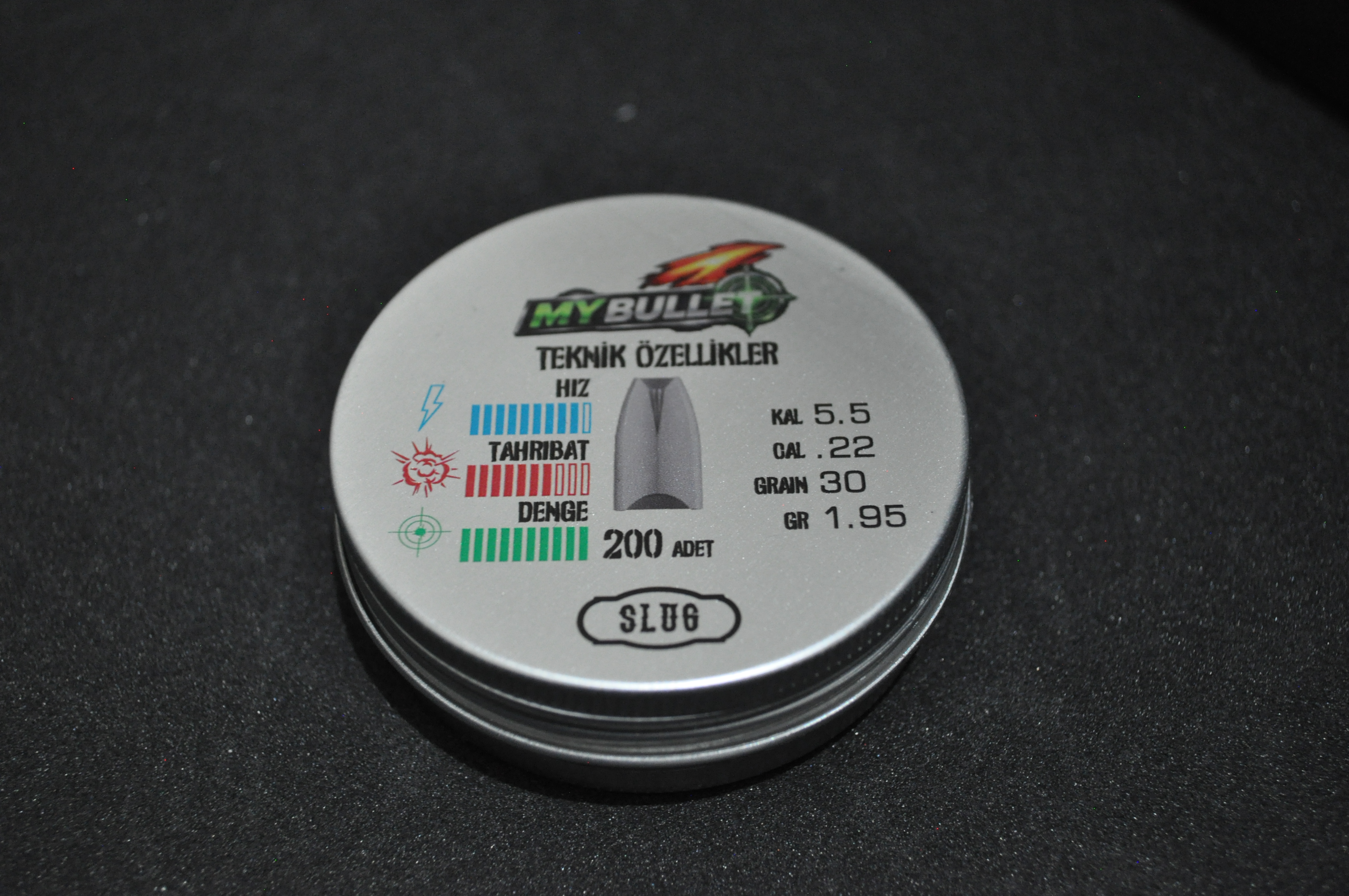 My Bullet 5.5mm 30 Grain Havalı Tüfek Saçması Pelleti